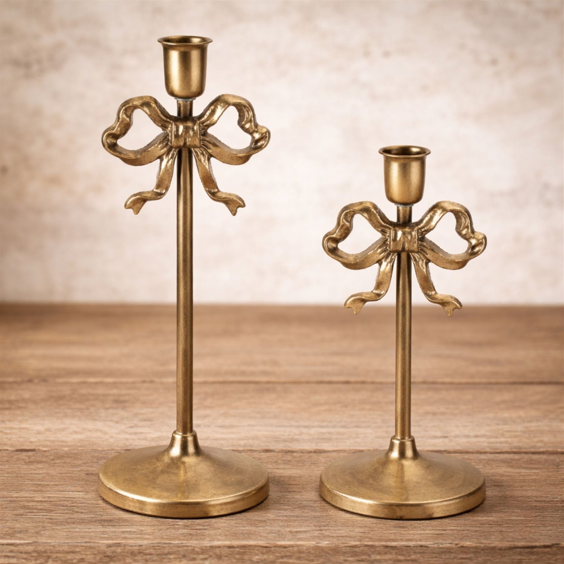 Sculpted Bow Taper Candle Holder (Set of 2) alternate view 2
