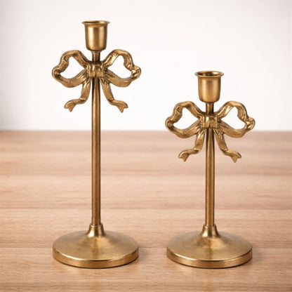 Sculpted Bow Taper Candle Holder (Set of 2) alternate view 3