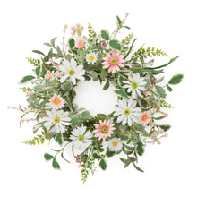 Mixed Daisy Floral Candle Ring 18"D