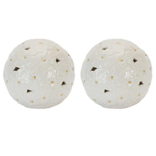 Floral Embossed Ceramic Orb (Set of 2) alternate view 2
