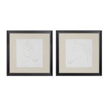 Framed Horse Wall Plaque (Set of 2)