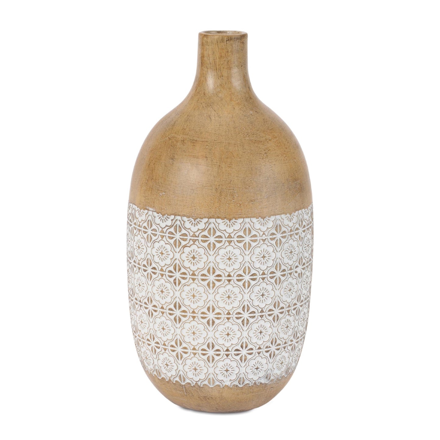Embossed Pattern Decorative Vase