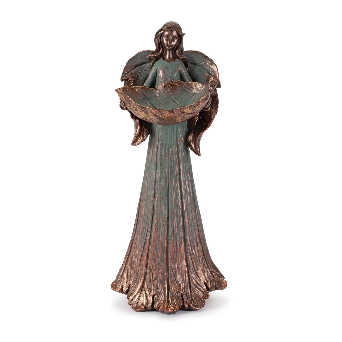 Angel Holding Leaf Bowl (Set of 2)