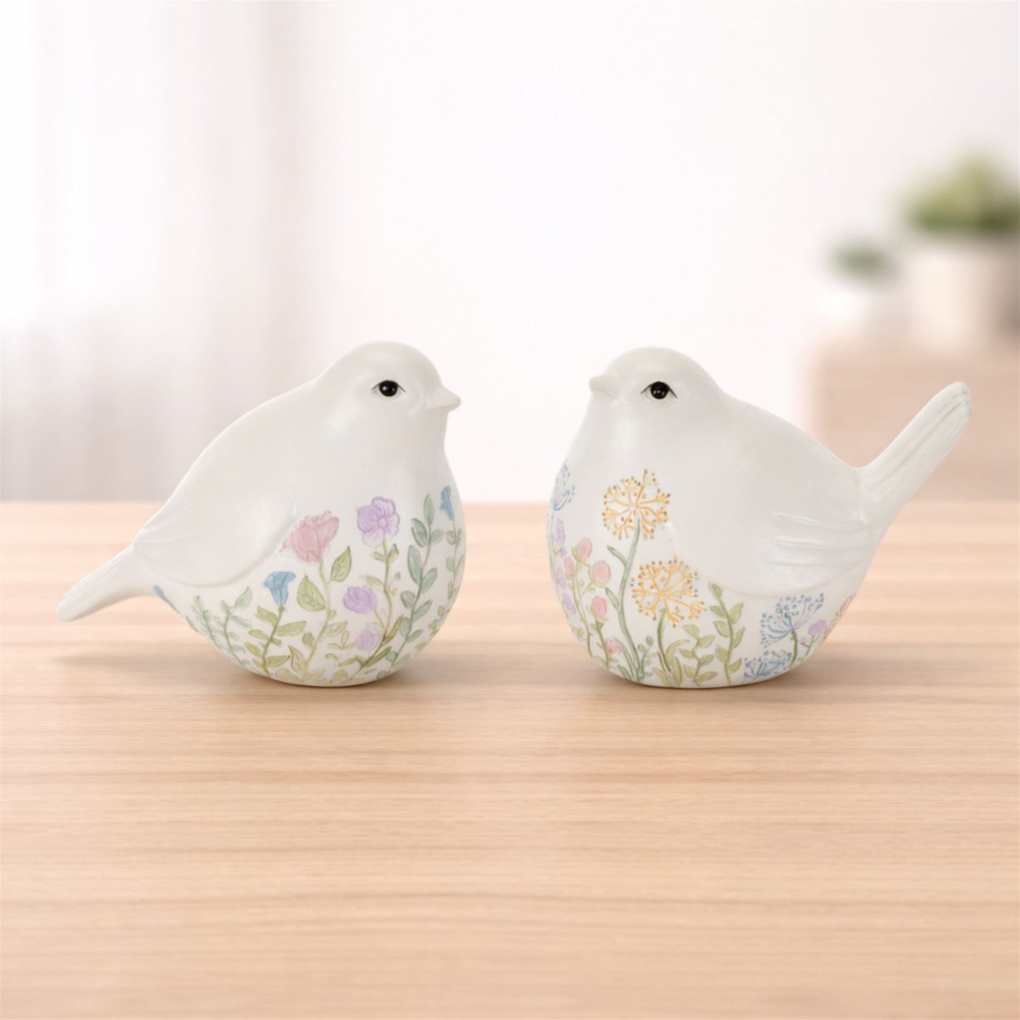 Etched Floral Bird Figurine (Set of 6) alternate view 2