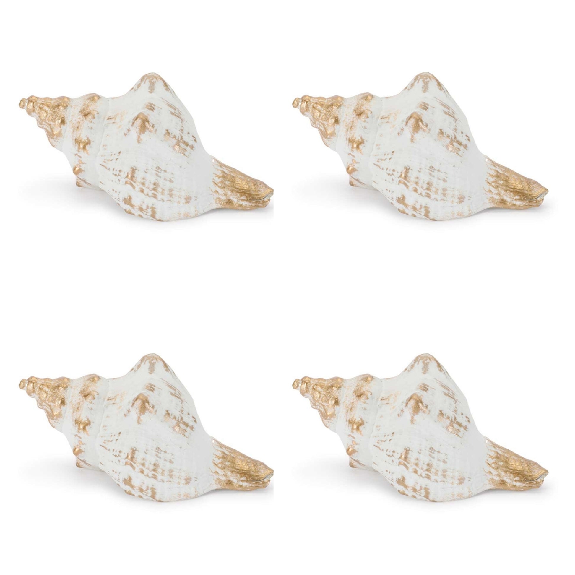 Whitewashed Coastal Seashell Décor (Set of 4) alternate view 2