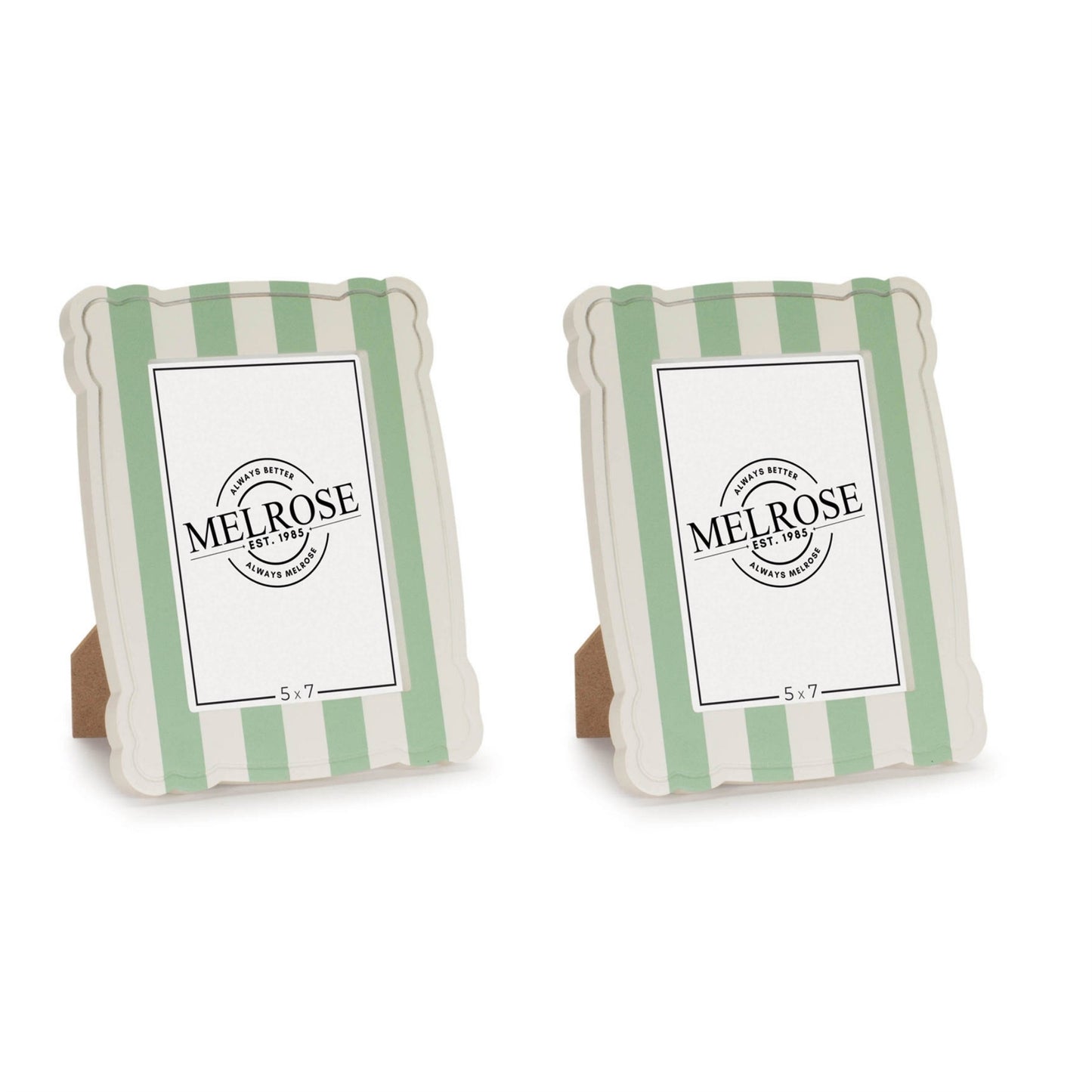 Striped Scalloped Photo Frame (Set of 2) alternate view 2