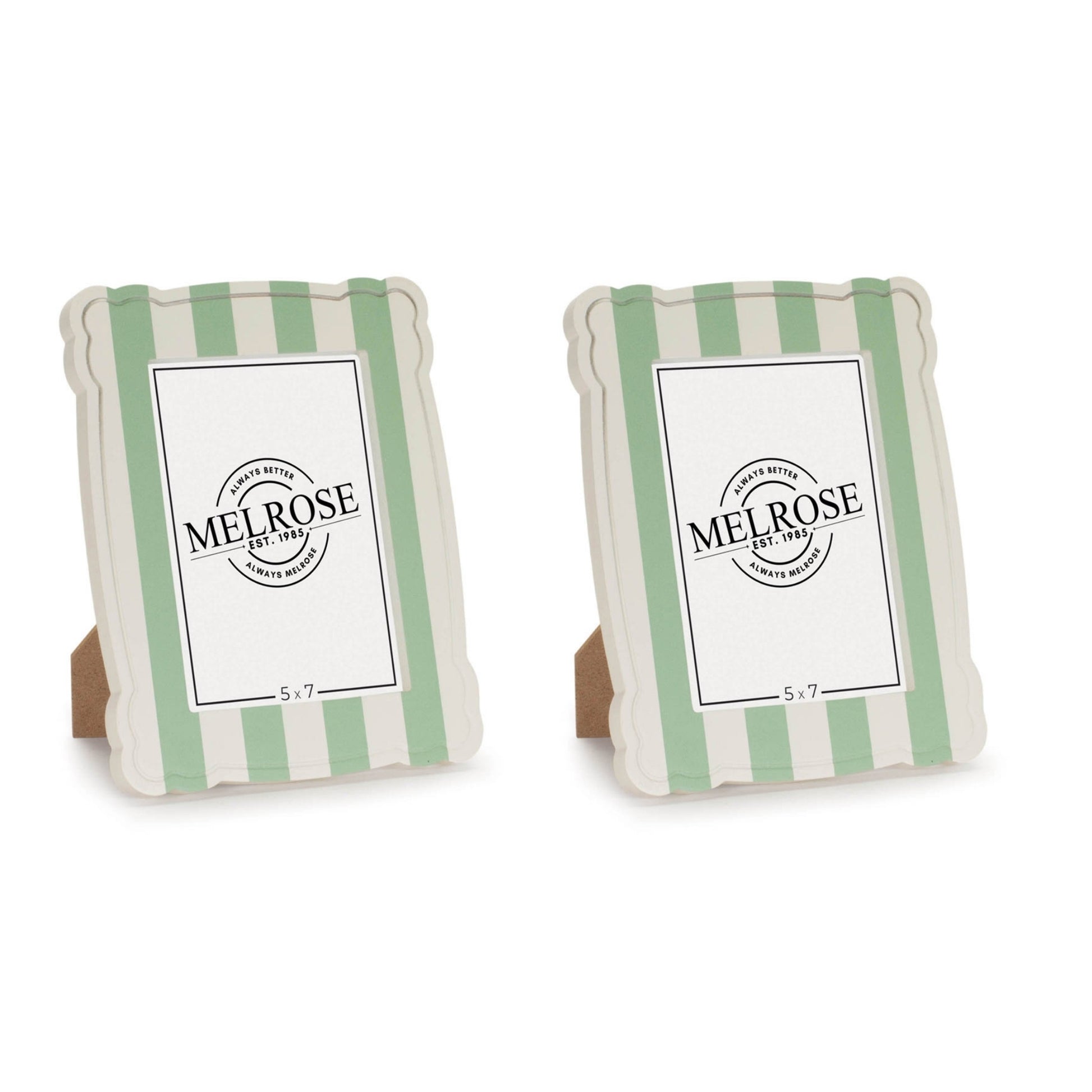 Striped Scalloped Photo Frame (Set of 2) alternate view 2