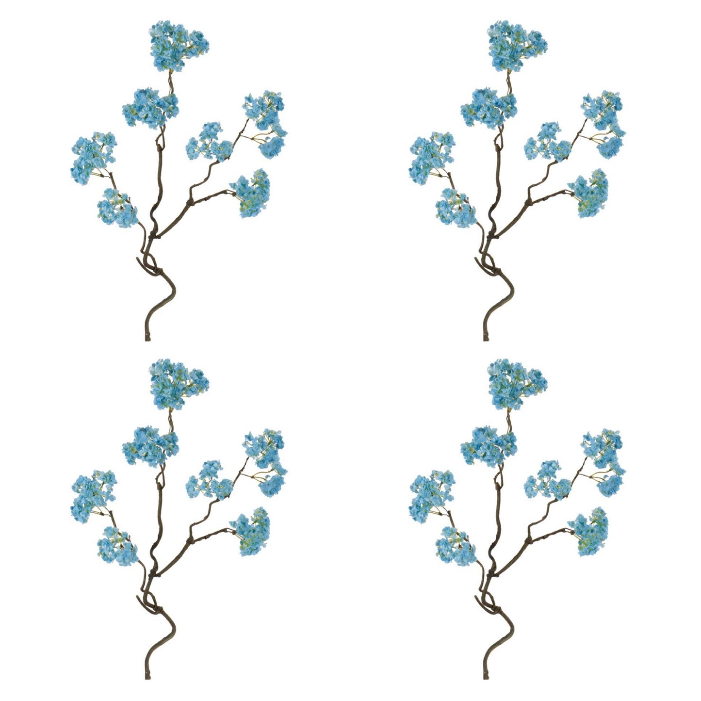 Blue Floral Twig Stem (Set of 4) alternate view 3