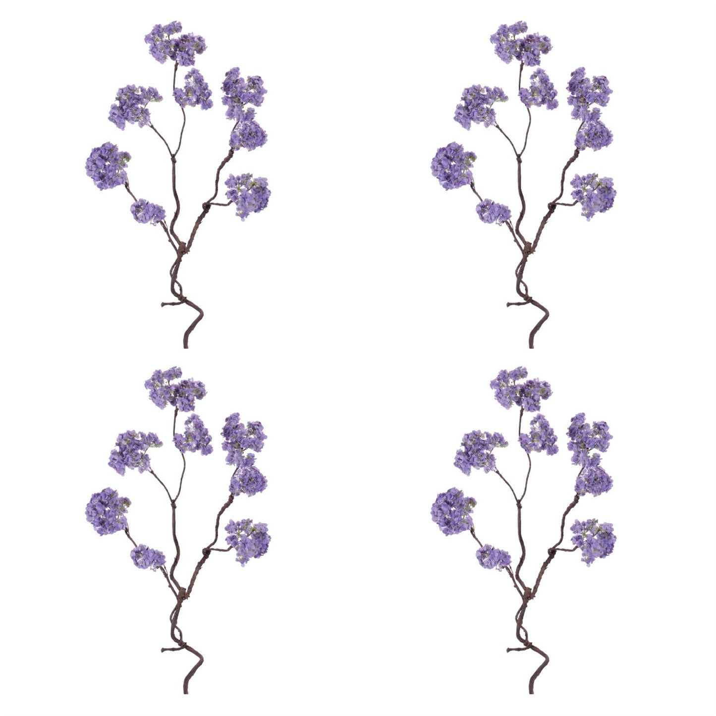 Blue Floral Twig Stem (Set of 4) alternate view 3