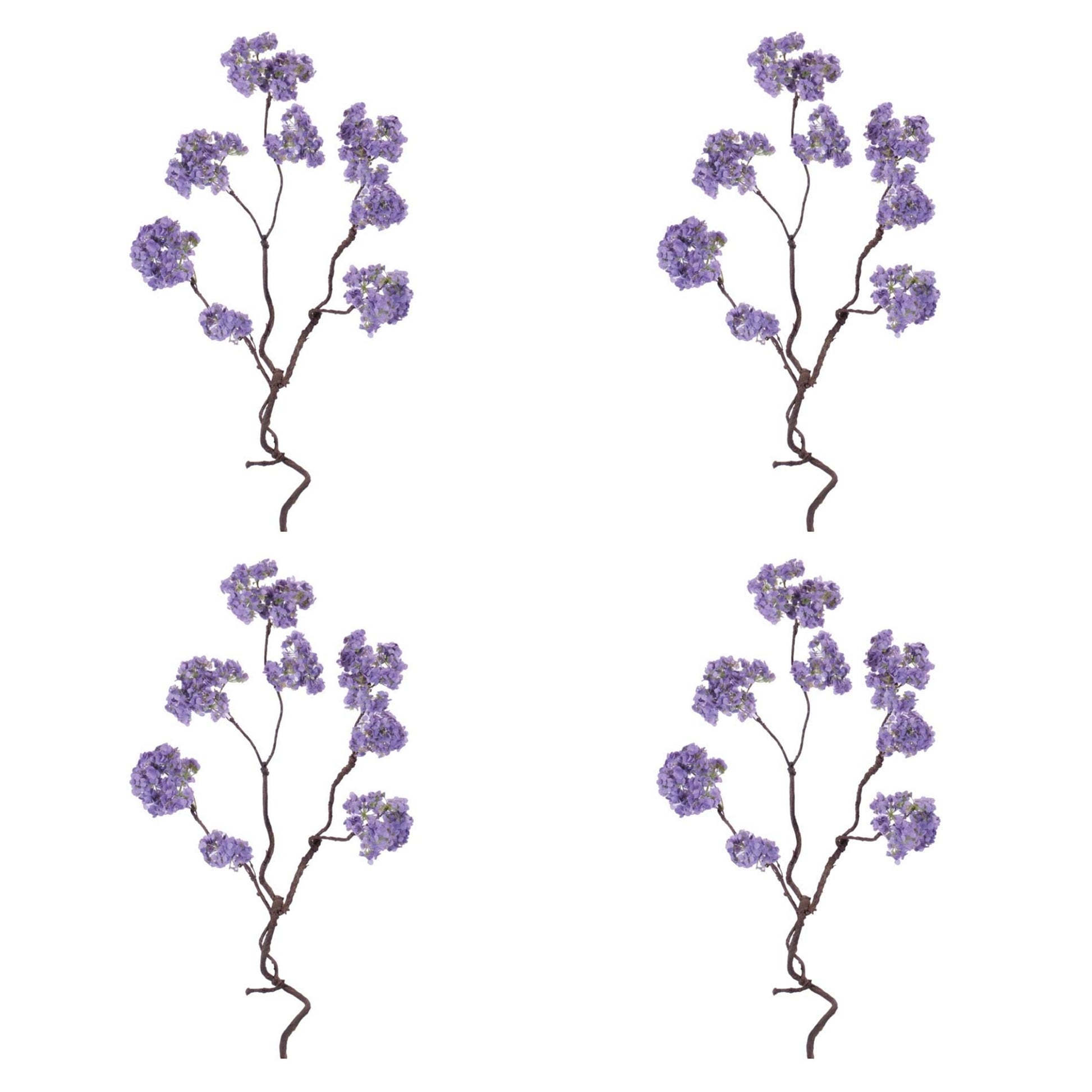 Blue Floral Twig Stem (Set of 4) alternate view 3