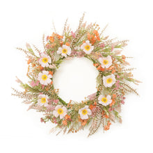 Mixed Spring Garden Floral Wreath 24"D