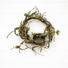 Mossy Twig Wreath with Birds Nest 12"D alternate view 2