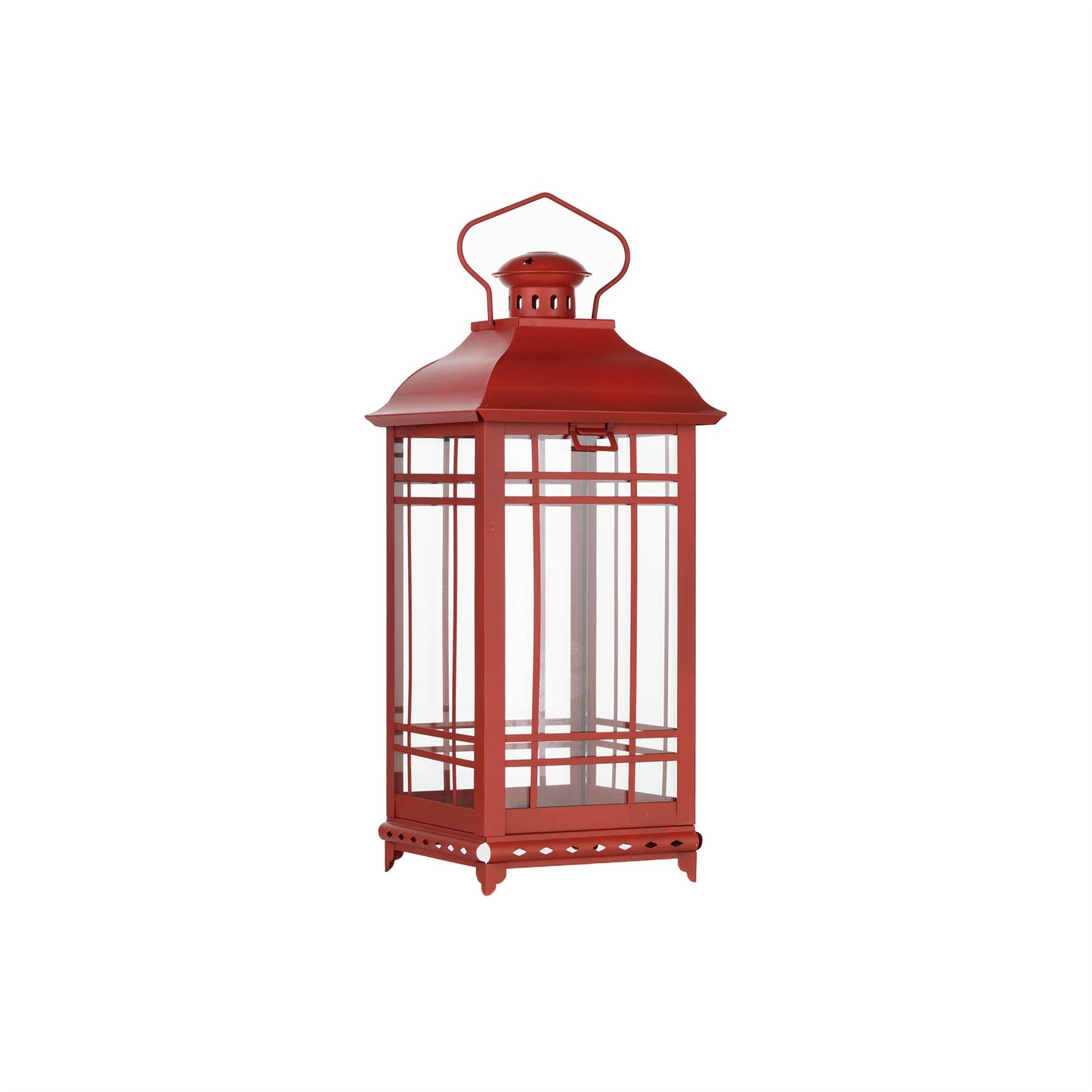 Traditional Red Metal Lantern (Set of 3) alternate view 6