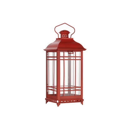 Traditional Red Metal Lantern (Set of 3) alternate view 6