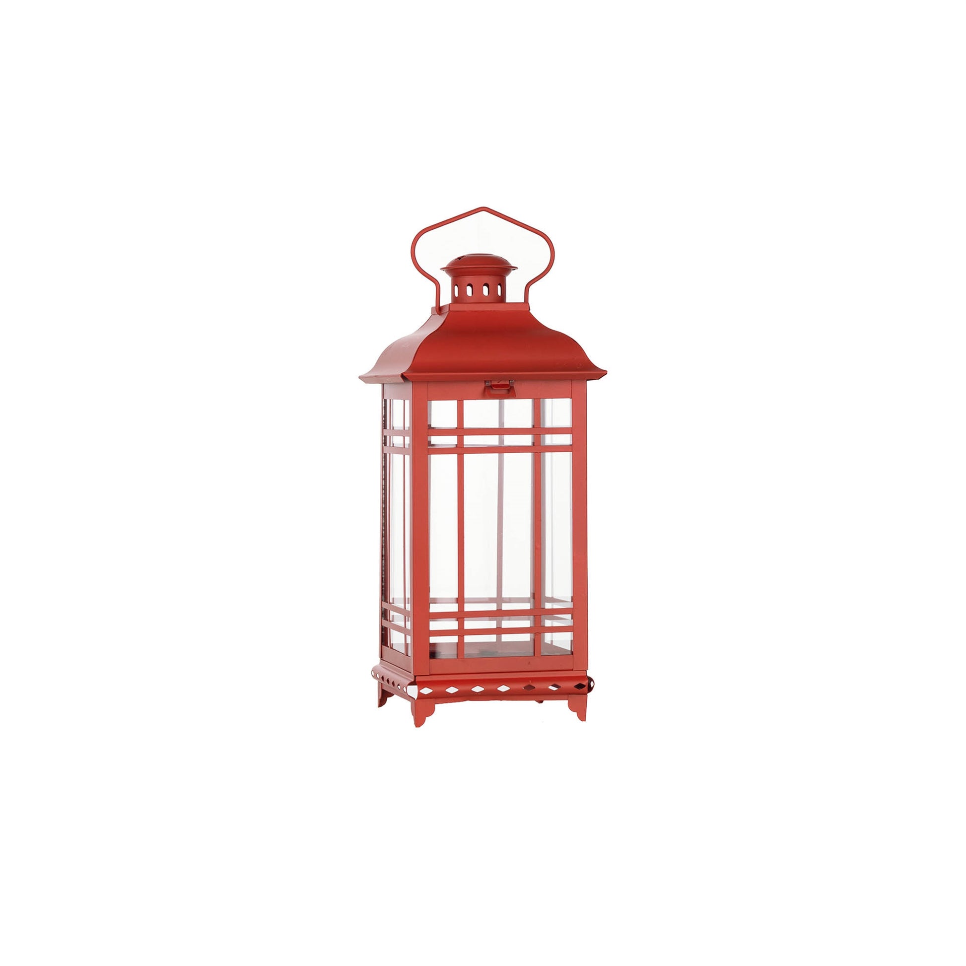 Traditional Red Metal Lantern (Set of 3) alternate view 7