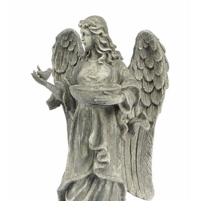 Garden Angel Statue with Birdfeeder or Bath Bowl 23"H alternate view 3