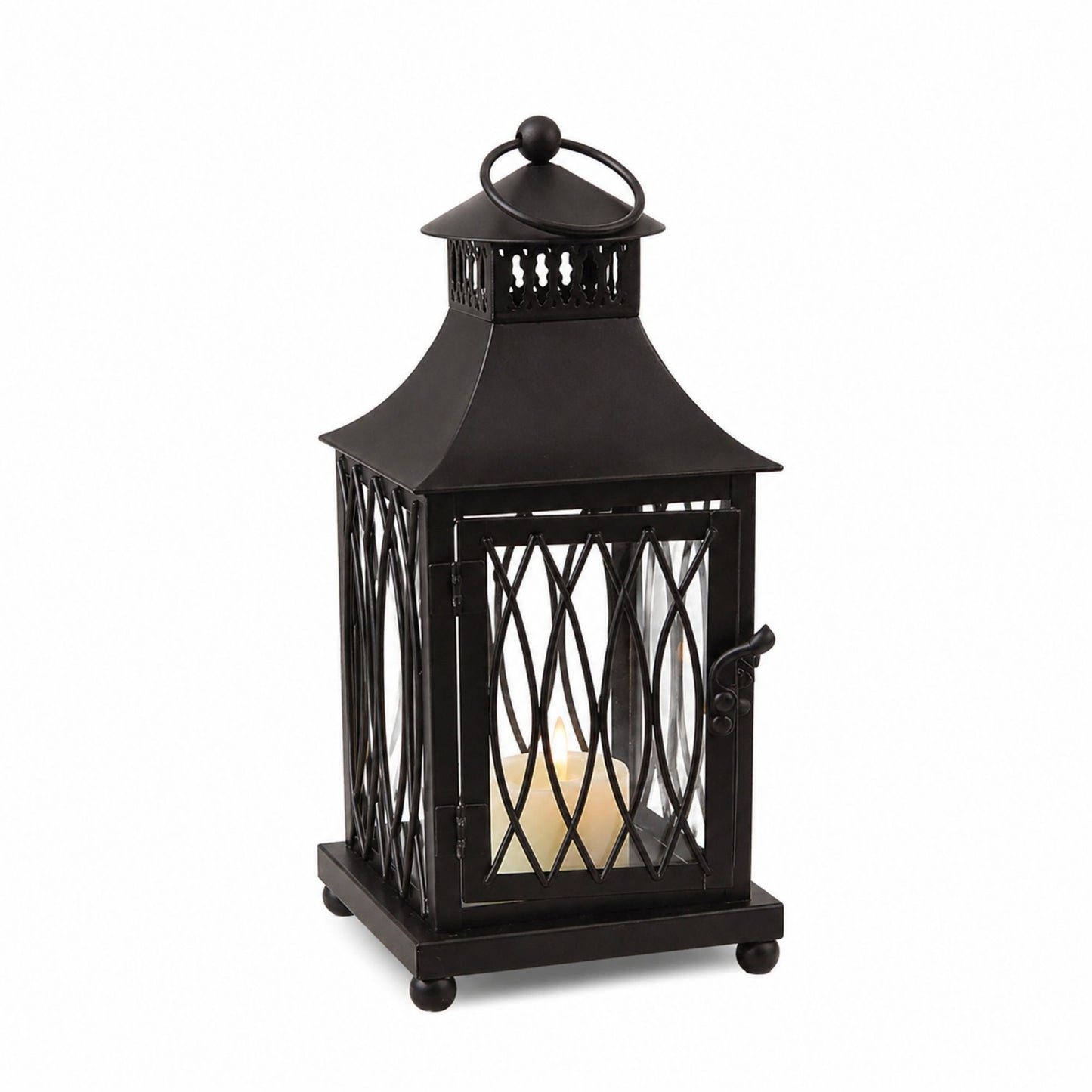 Traditional Black Metal Lantern (Set of 3) alternate view 5