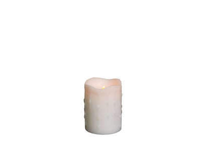 LED Dripping Wax Pillar Candles (Set of 4) alternate view 2