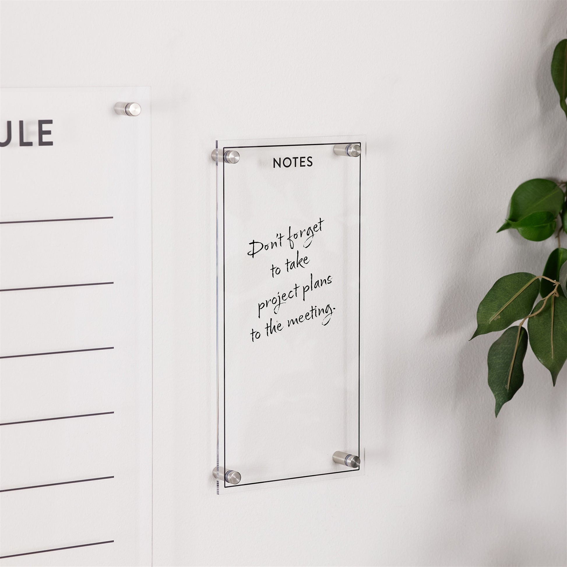 Acrylic Dry Erase Notes Board 13"H alternate view 2