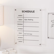 Acrylic Dry Erase Weekly Calender 19"H alternate view 2