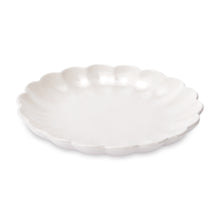 White Scalloped Stoneware Dessert Plate (Set of 4)