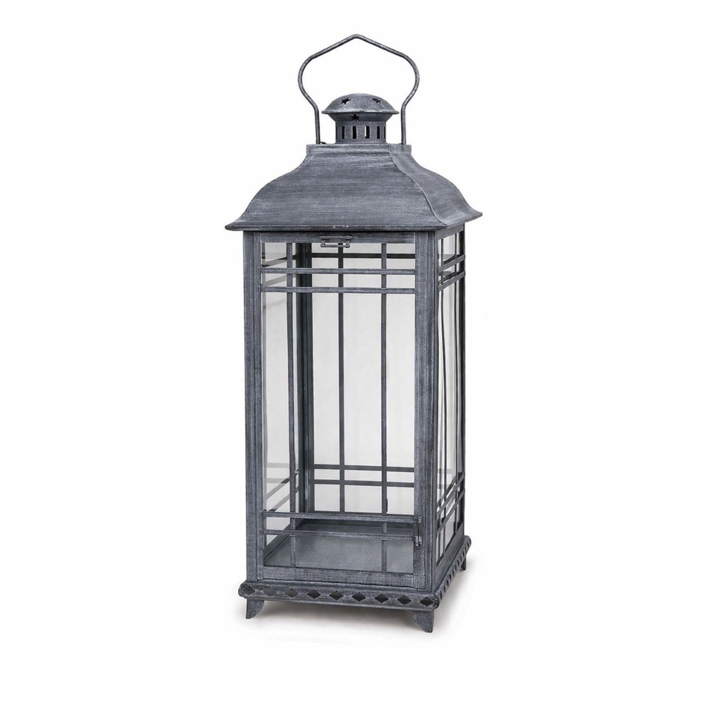 Traditional Grey Metal Lantern (Set of 3) alternate view 3