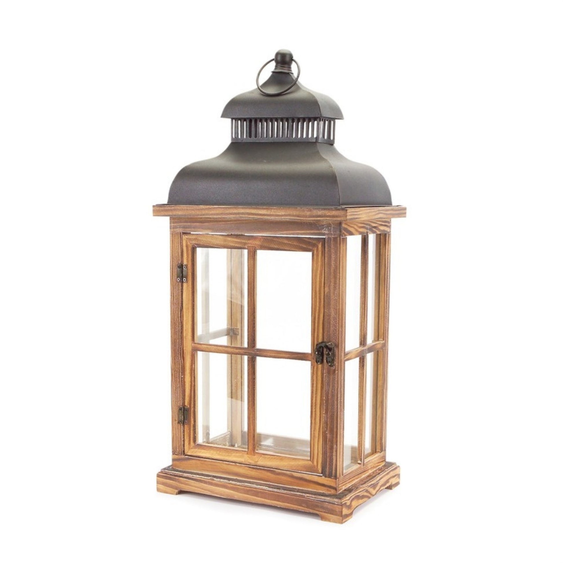 Rustic Wood and Metal Lantern (Set of 2) alternate view 4