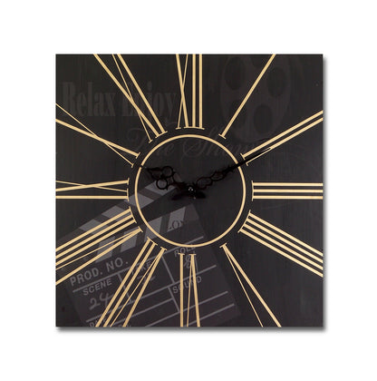 Modern Movie Theatre Wall Clock (Set of 2) 15.5"SQ alternate view 2