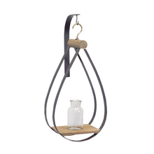 Hanging Bottle Vase in Teardrop Frame (Set of 2)