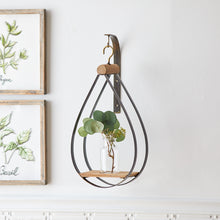 Hanging Bottle Vase in Teardrop Frame (Set of 2) alternate view 2
