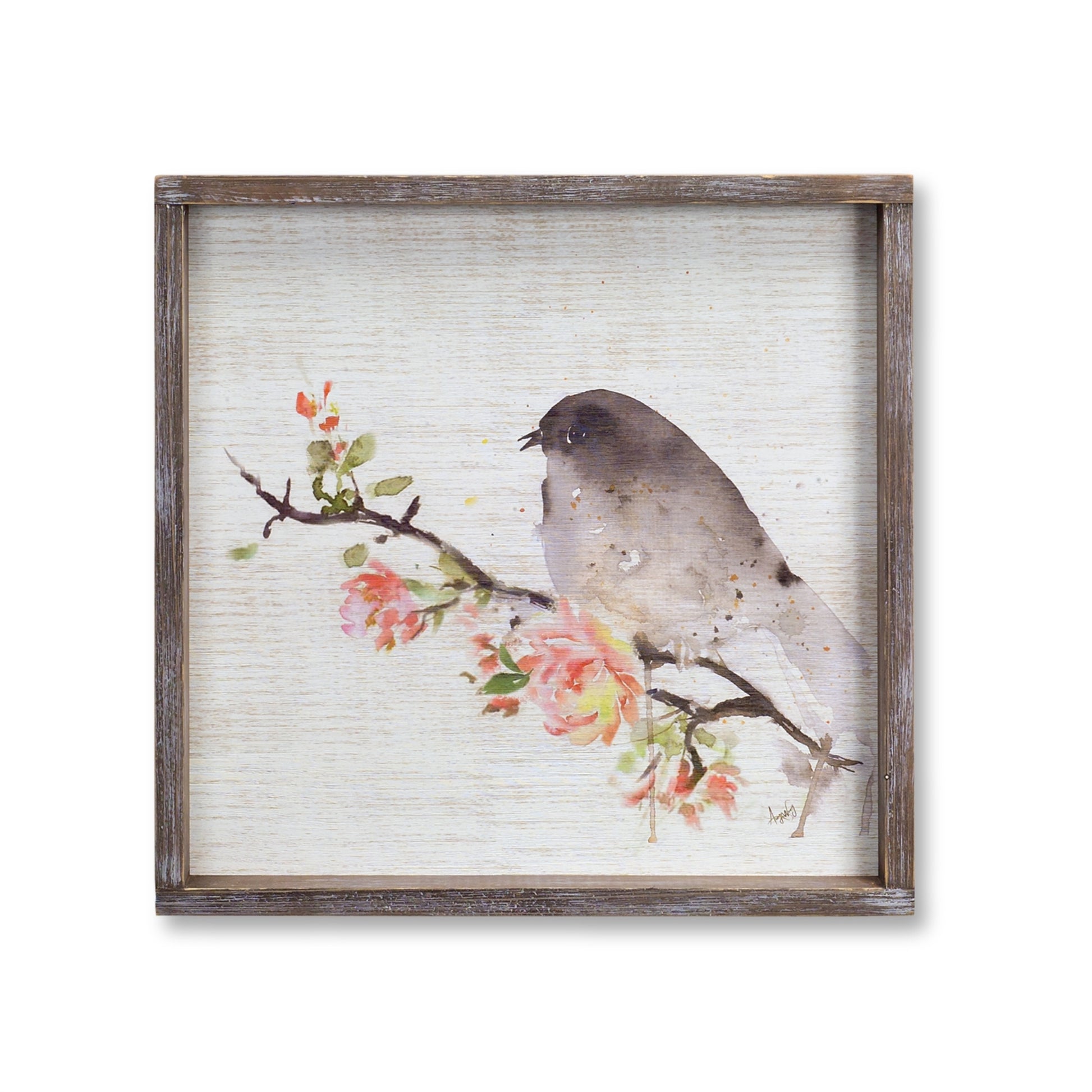 Wood Framed Watercolor Bird Plaque (Set of 2) alternate view 4