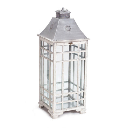 Traditional Farmhouse Lantern with Metal Lid (Set of 2) alternate view 3