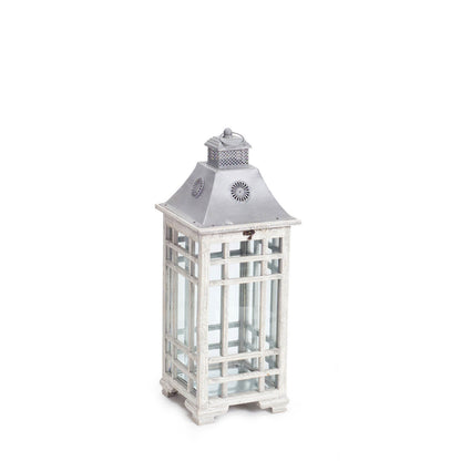 Traditional Farmhouse Lantern with Metal Lid (Set of 2) alternate view 4