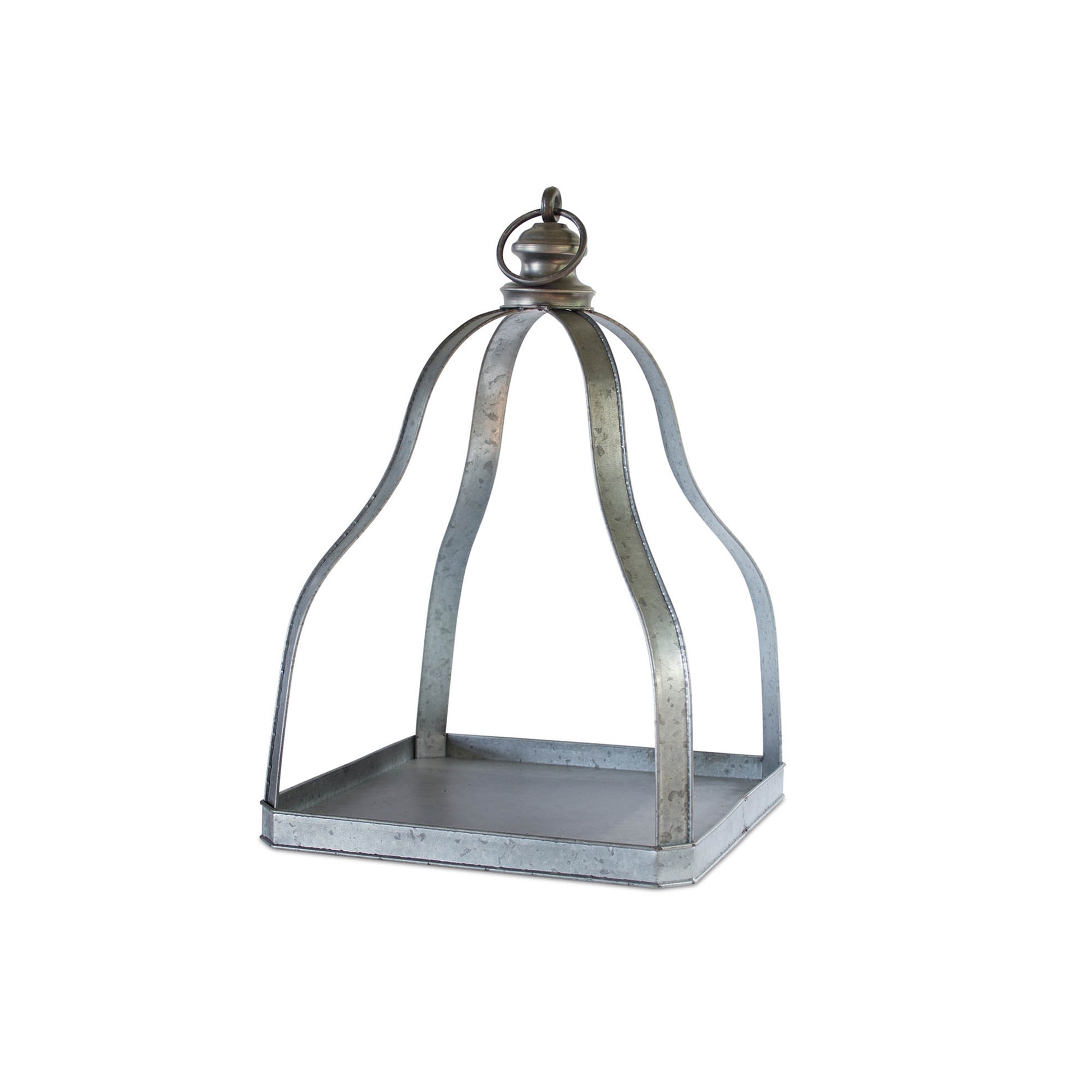 Galvanized Metal Lantern with Open Design (Set of 2) alternate view 3