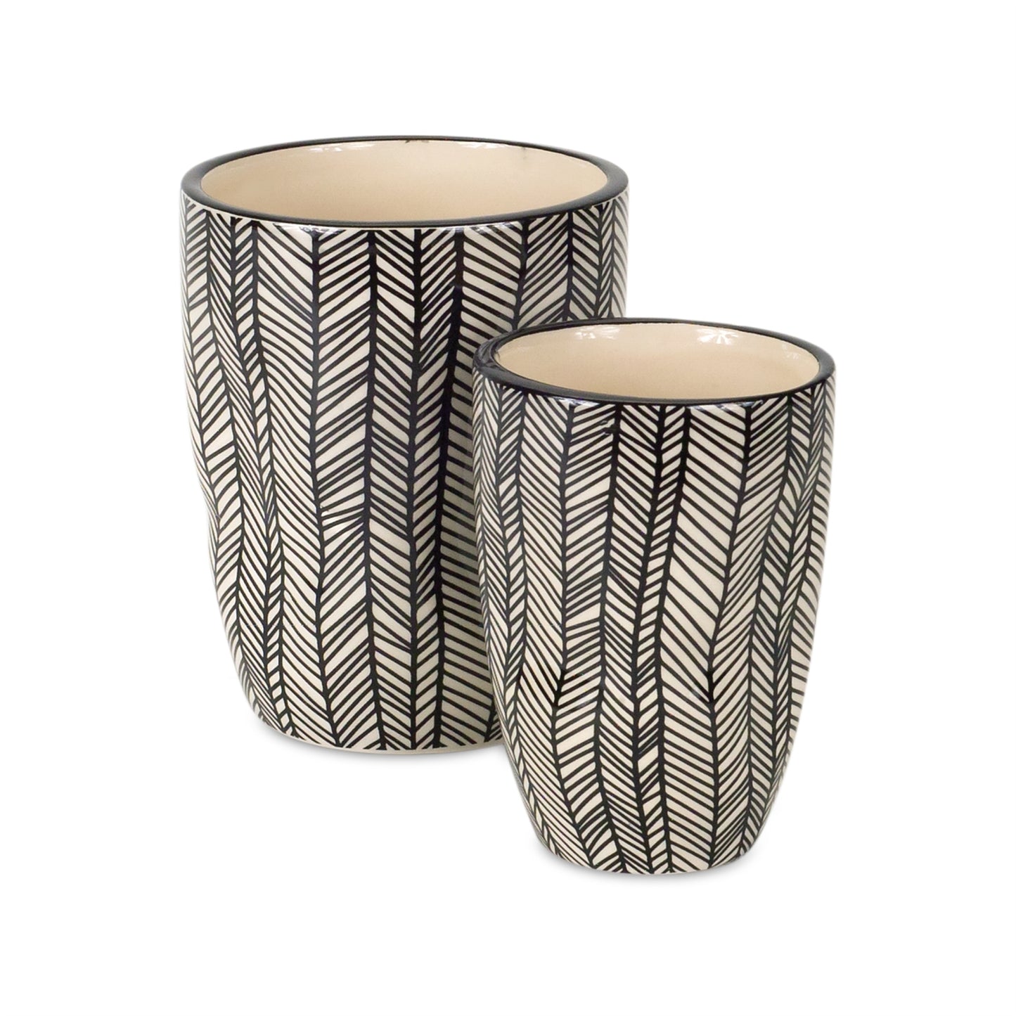 Wavy Patterned Planter or Vase (Set of 6) alternate view 3