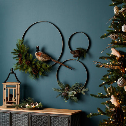 Iron Metal Rings Wall Display (Set of 3) alternate view 2
