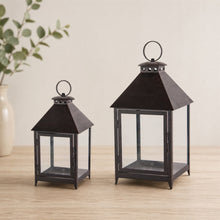 Footed Iron Metal Lantern (Set of 2) alternate view 2