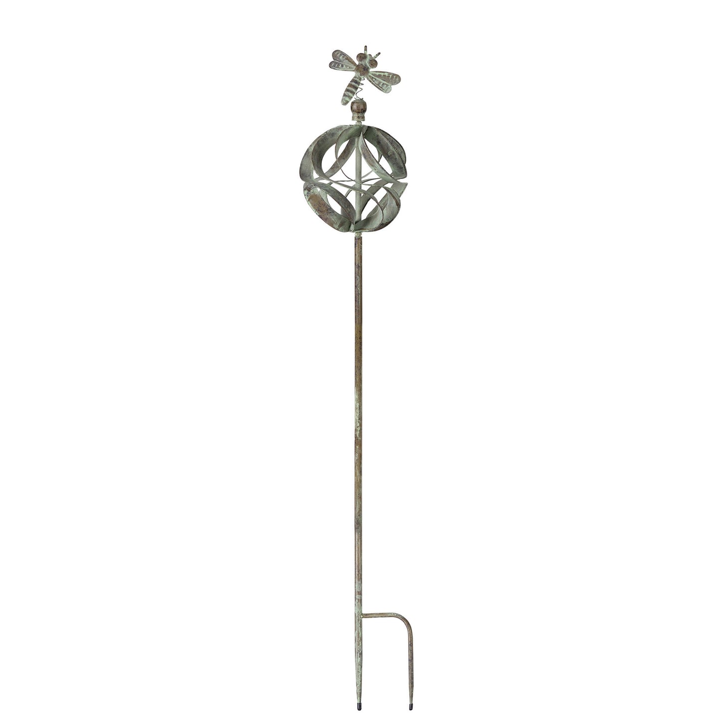 Ornamental Metal Garden Stake with Bird and Insect Accents (Set of 3) alternate view 4