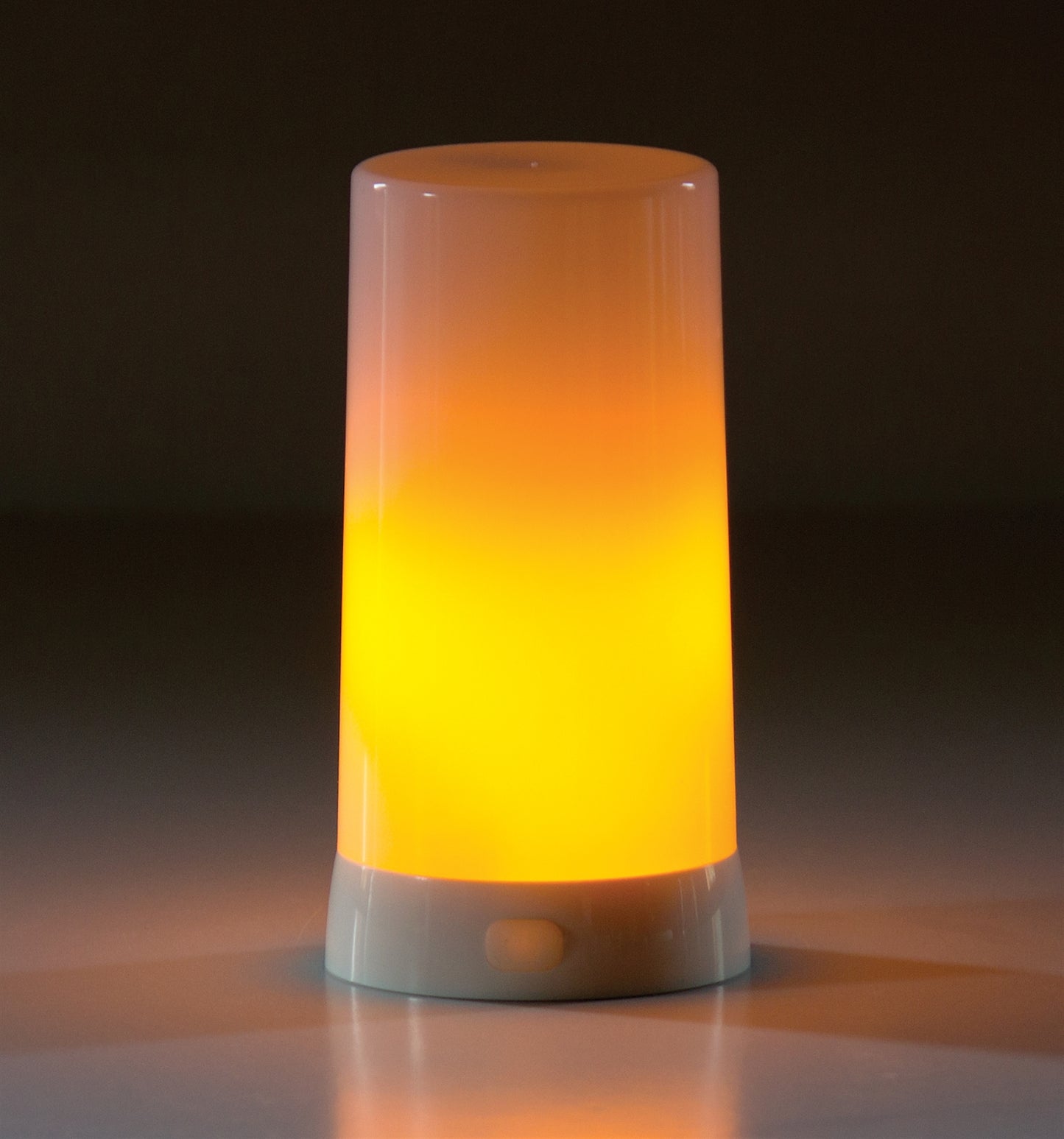 LED Orange Flickering Light Pillar Candle with Remote (Set of 2) alternate view 3