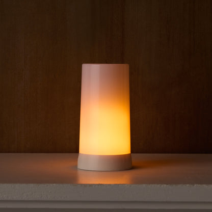 LED Orange Flickering Light Pillar Candle with Remote (Set of 2) alternate view 2