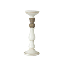 Ivory Candle Holder with Wood Accent (Set of 3) alternate view 2