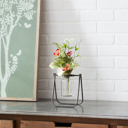 Hanging Glass Jar Vase with Metal Stand (Set of 2) alternate view 4