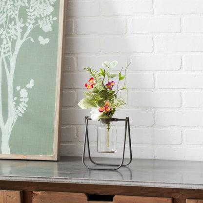 Hanging Glass Jar Vase with Metal Stand (Set of 2) alternate view 3