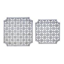 Woven Wood Square Wall Hanging (Set of 2)