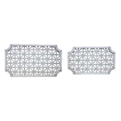 Woven Wood Wall Hanging (Set of 2)