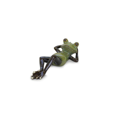 Lounging Garden Frog Figurine (Set of 2) alternate view 4