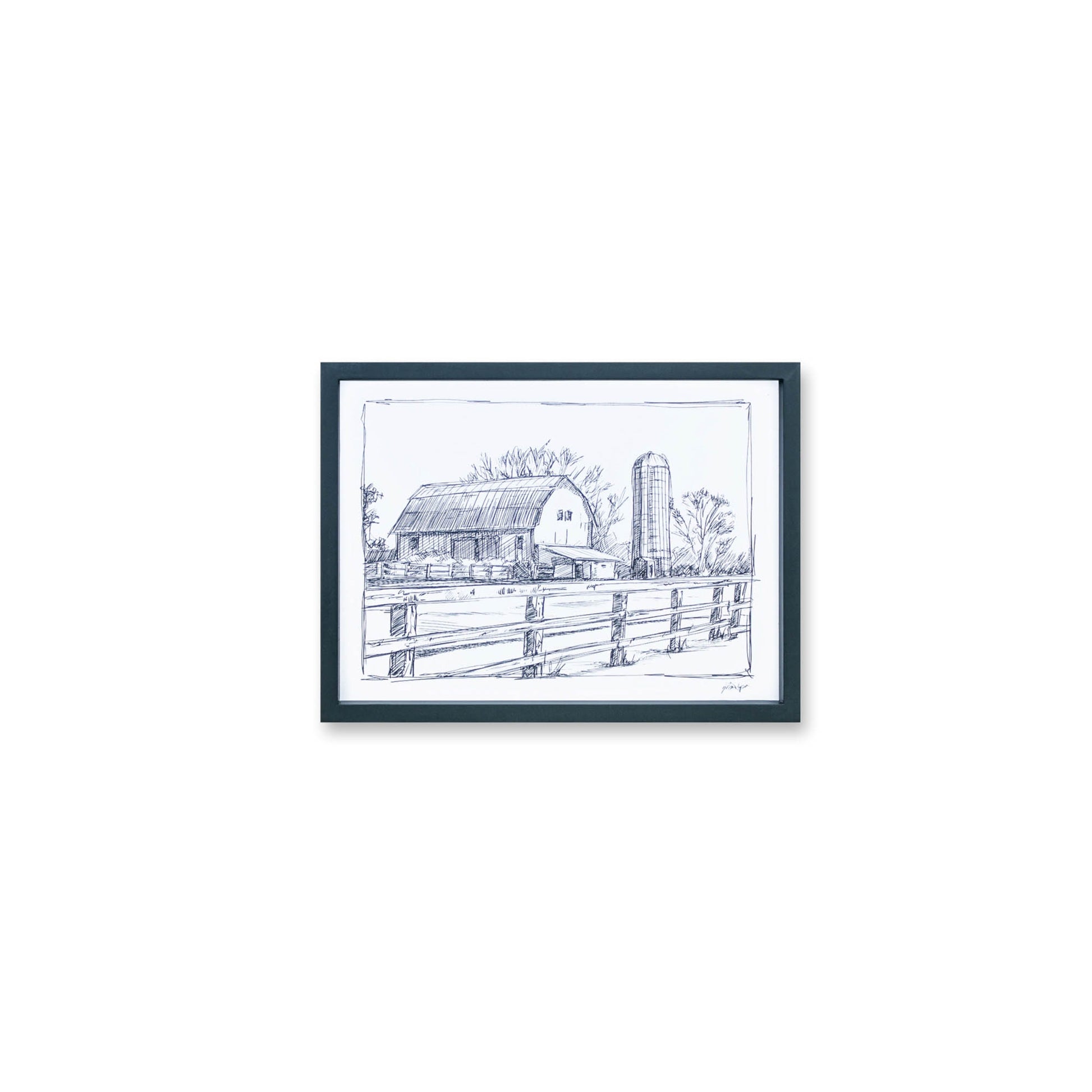 Framed Sketch Art Barn Print (Set of 2) alternate view 2