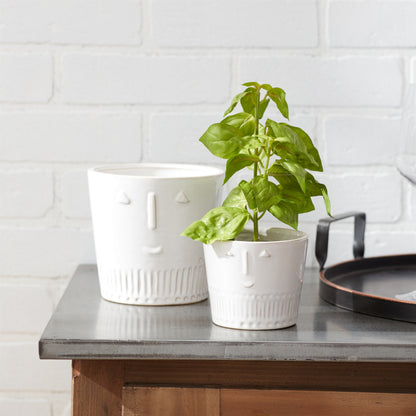 Porcelain Face Planter (Set of 2) alternate view 3