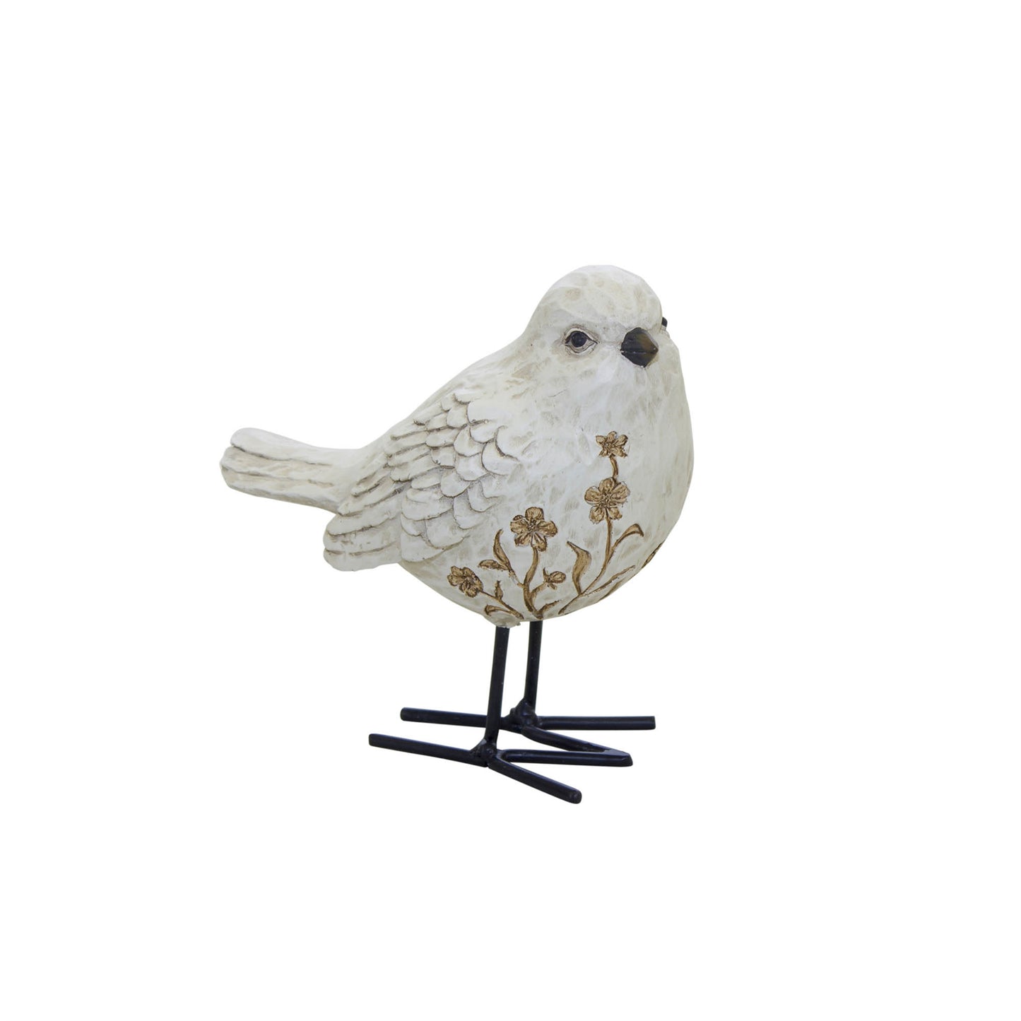 Bird Figurine with Carved Floral Design (Set of 2) alternate view 4