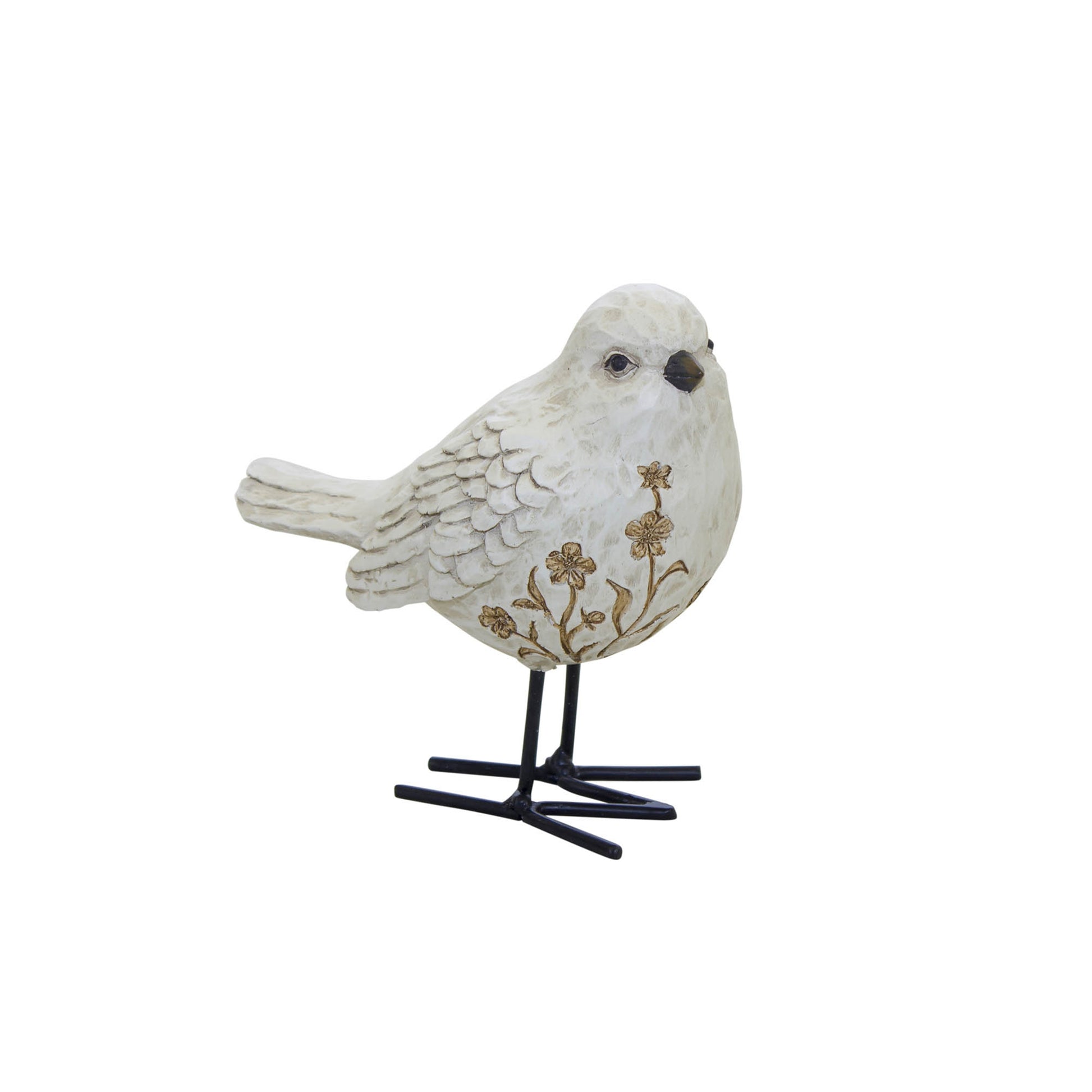 Bird Figurine with Carved Floral Design (Set of 2) alternate view 4